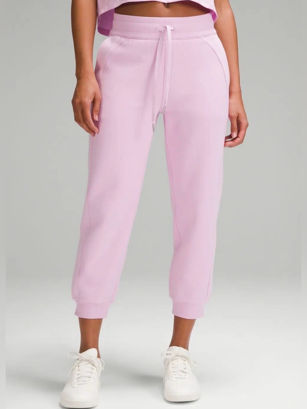lululemon Scuba High Rise Crop Joggers (NWOT) Vita Pink, Size 4